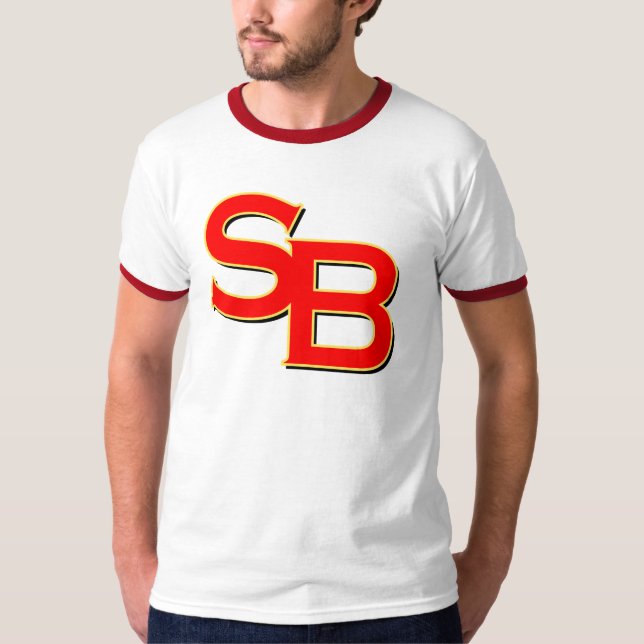 T-shirt SB - letras de San Bruno (Frente)