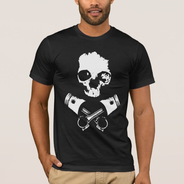 T-shirt Scalawag & pistões cruzados (Frente)