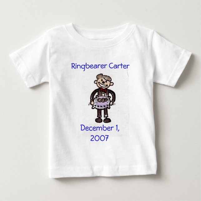 T-shirt scan0014, Ringbearer Evan1 de dezembro de 2007 (Frente)