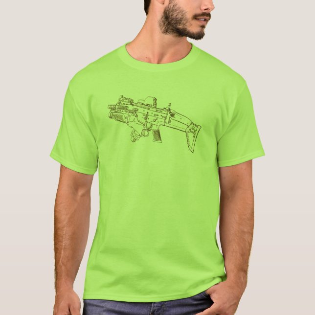 T-SHIRT SCAR MK16 MOD0 DO FN (Frente)