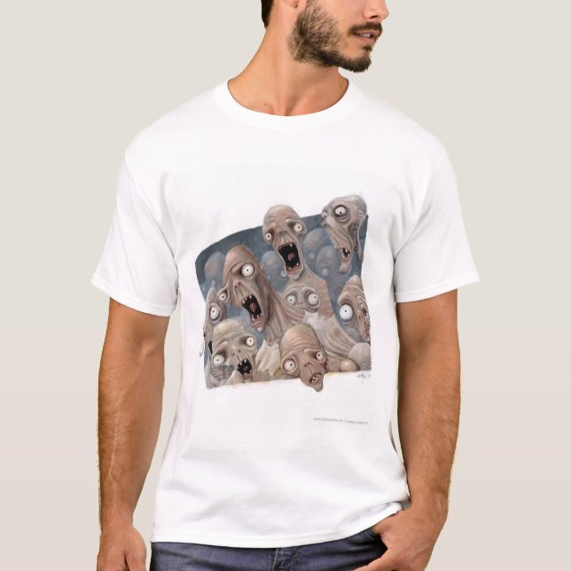 T-shirt scared_zombies (Frente)