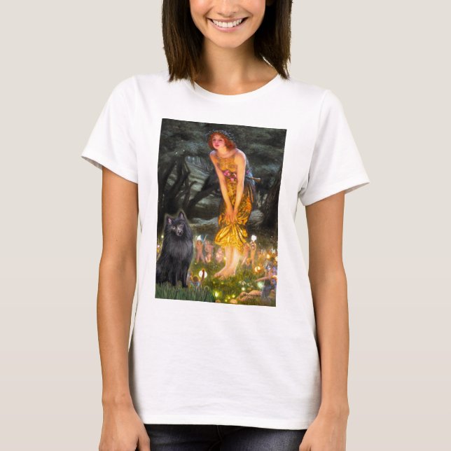 T-shirt Schipperke 2 - Véspera de Solstício (Frente)