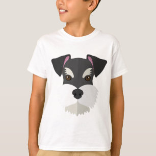 T-shirt Schnauzer bonito dos desenhos animados!