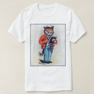 T-shirt Scholarly Cat, Louis Wain