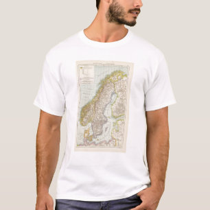 T-shirt Schweden, Norwegen - suecia e mapa de Noruega