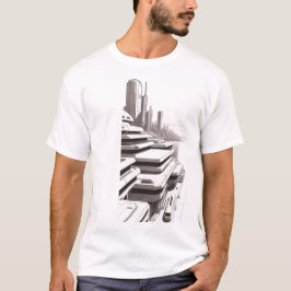 T-shirt Sci-Fi que atravessa o Universo 01 F Frent