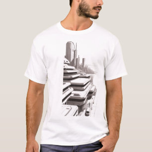 T-shirt Sci-Fi que atravessa o Universo 01 F Frent