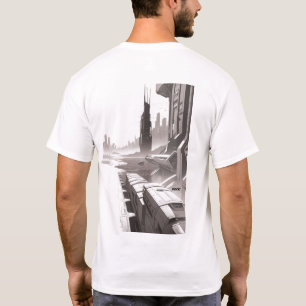 T-shirt Sci-Fi que atravessa o Universo 01 I Back