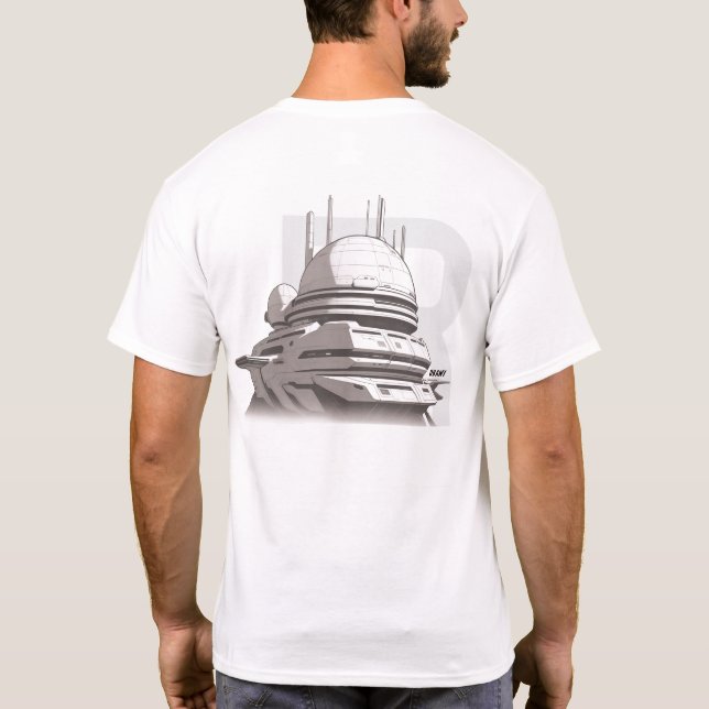 T-shirt Sci-Fi que atravessa o Universo 02 B (Verso)