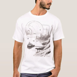 T-shirt Sci-Fi que atravessa o Universo 03 B front