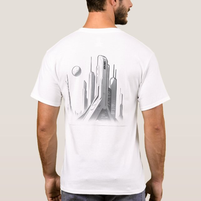 T-shirt Sci-Fi que atravessa o Universo 03 C (Verso)