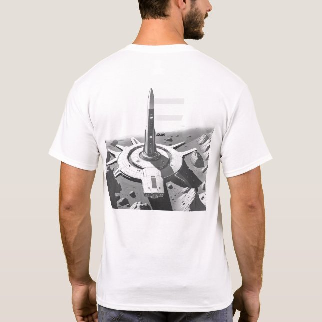 T-shirt Sci-Fi que atravessa o Universo 03 E (Verso)