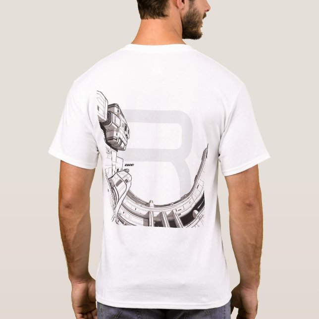 T-shirt Sci-Fi que atravessa o Universo 03 G de tr (Verso)