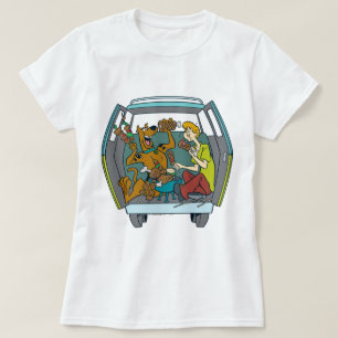 T-shirt Scooby-Doo & desgrenhado na máquina do mistério