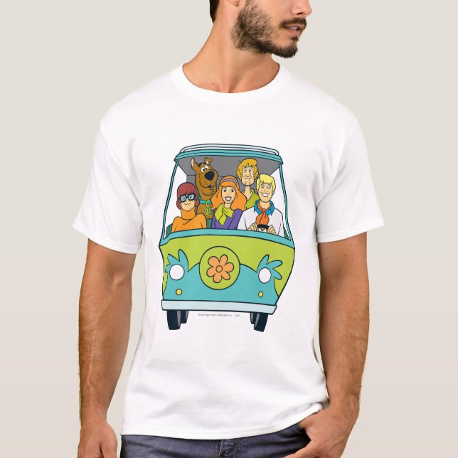 T-shirt Scooby-Doo e a Máquina Misteriosa Gang (Frente)