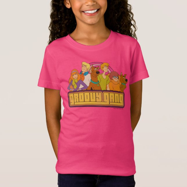 T-shirt Scooby-Doo | "Groovy Gang" - Gráfico de desenho an (Frente)