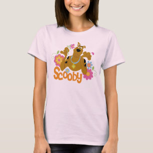 T-shirt Scooby-Doo nas flores