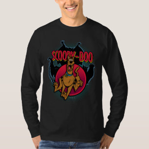 T-shirt Scooby-Doo que funciona dos fantasmas gráficos