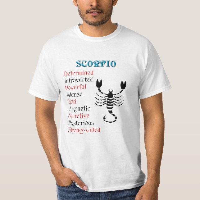 T-shirt Scorpio Horoscope Sinal Zodiac (Frente)