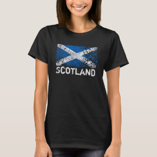 T-shirt Scotland + Bandeira do Scottish do Grunge