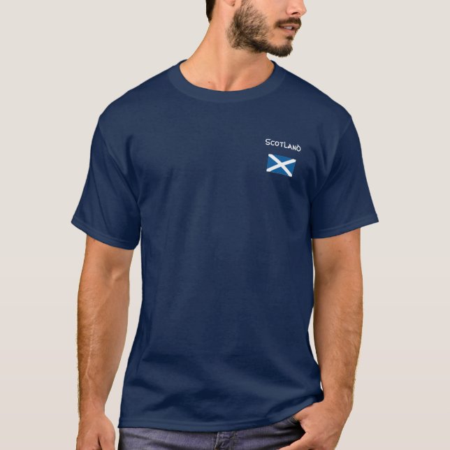 T-shirt Scotland w/flag (Frente)