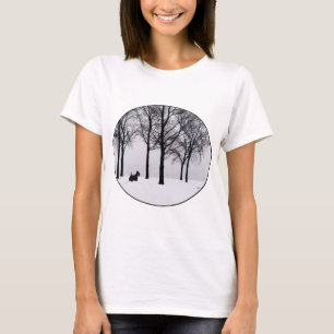 T-shirt Scottie nas Florestas Nevadas