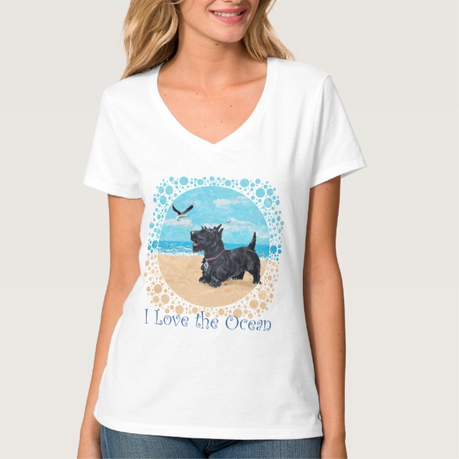 T-shirt Scottie Praia PERSONALIZADO (Frente)