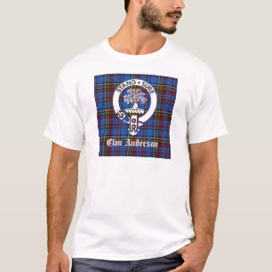 T-shirt Scottish Clan Anderson Crest & Tartan
