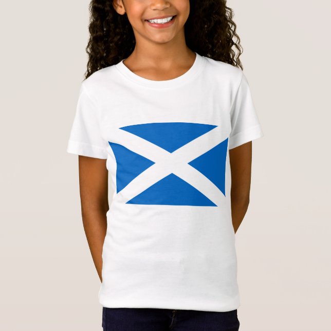 T-shirt Scottish Cross Scotland Colors (Frente)