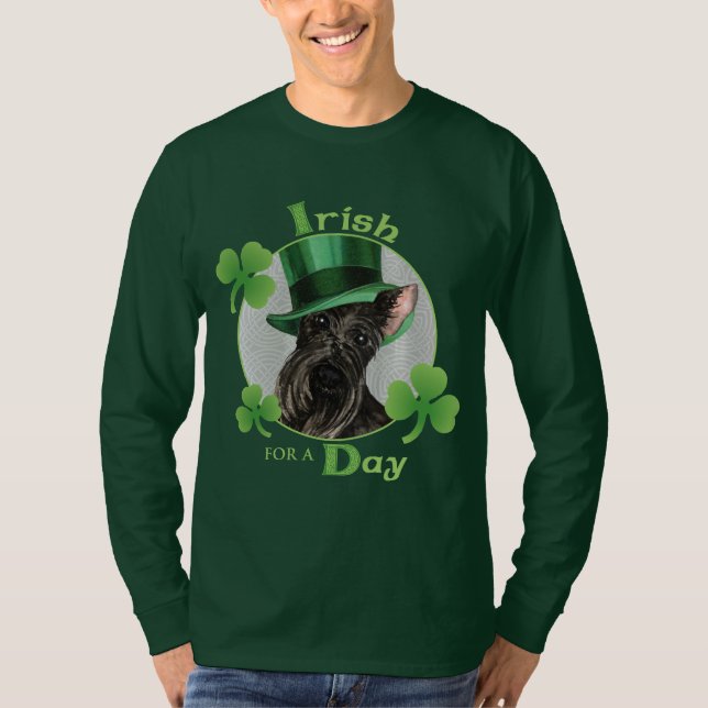 T-shirt Scottish Terrier do dia de St Patrick (Frente)