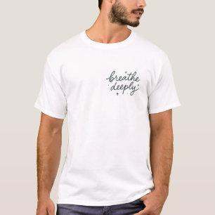 T-Shirt Script Manuscrito Elegante Minimalista