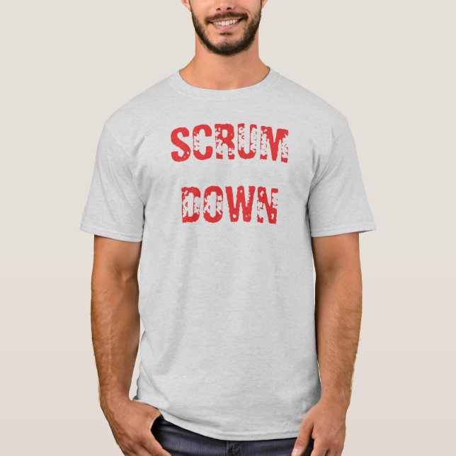 T-SHIRT SCRUM PARA BAIXO (Frente)