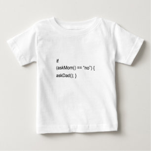 T-shirt se AskMom iguala o nenhum, AskDad