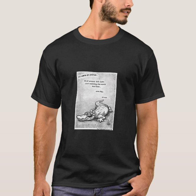 T-shirt Se eu era um animal (Frente)