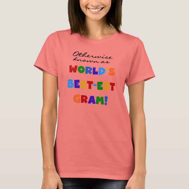 T-shirt Se não sabido como presentes do grama do (Frente)