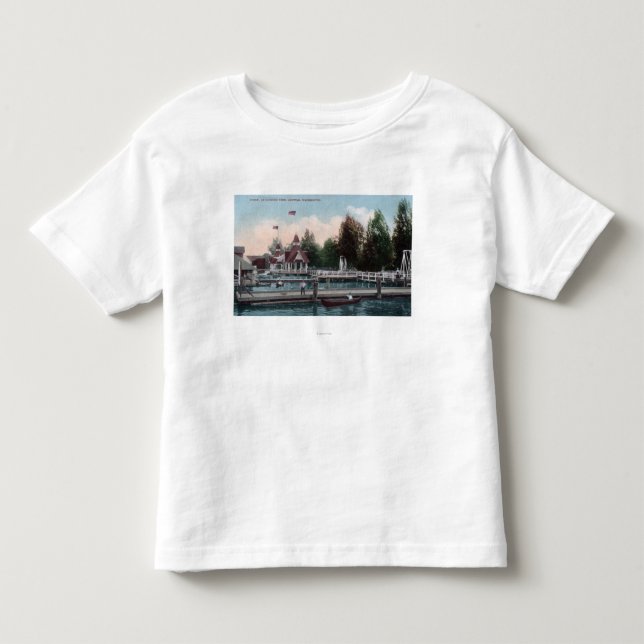 T-shirt Seattle, cena do parque de WashingtonMadison (Frente)