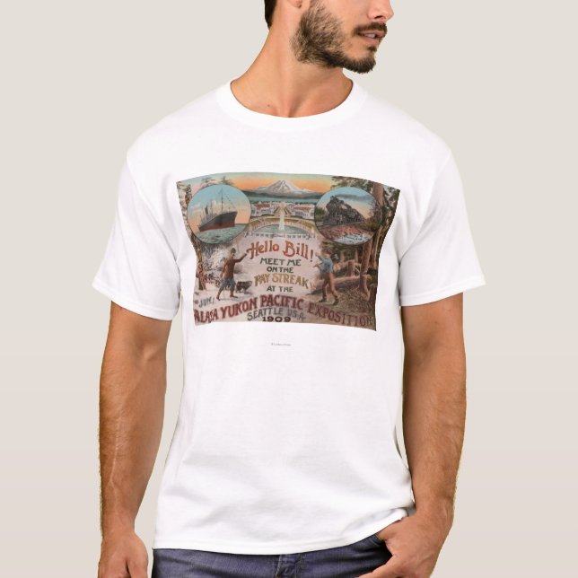 T-shirt Seattle, WAAD para a expo de Alaska Yukon o (Frente)
