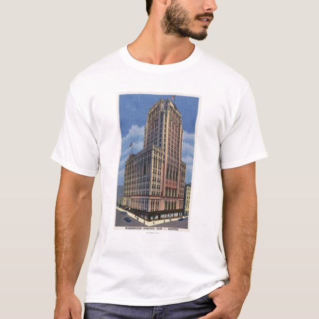 T-shirt Seattle, Washington - vista de Washington (Frente)
