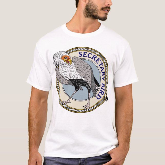 T-shirt Secretário pássaro ou Eagle de marcha) - M (Frente)