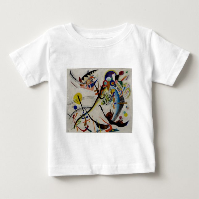 T-shirt Segmento Azul de Kandinsky (Frente)