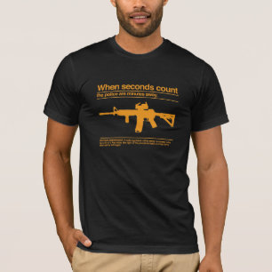 T-shirt Segunda alteração/AR-15/polícia