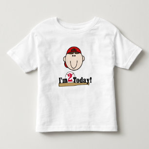 T-shirt Segundo aniversário Brunette Baseball