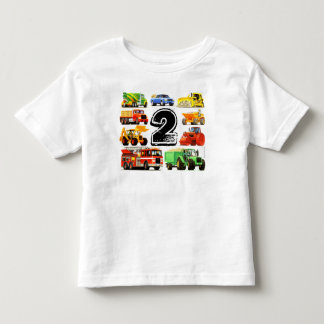T-shirt Segundo aniversário de Caminhão de Construção de M