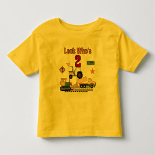 T-shirt Segundo aniversário dos veículos da construção