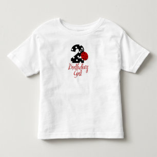 T-shirt segundo aniversário - Ladybug - 2 Lady Bug