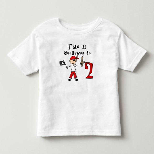T-shirt Segundo aniversário Pirate Stick (Frente)