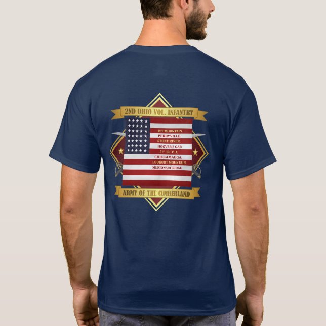 T-shirt segundo Ohio Volunteer Infantry (Verso)