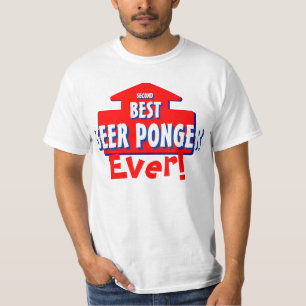 T-shirt Segundo T sempre engraçado de Ponger da cerveja d