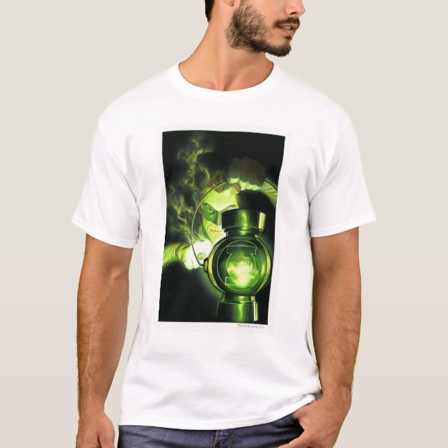 T-shirt Segurando a Lanterna Verde (Frente)
