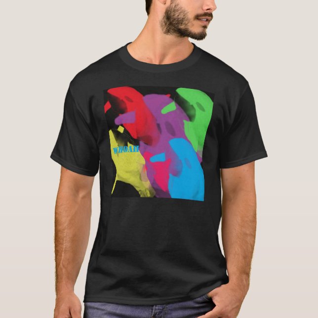 T-shirt seis lamas em seis cores (Frente)